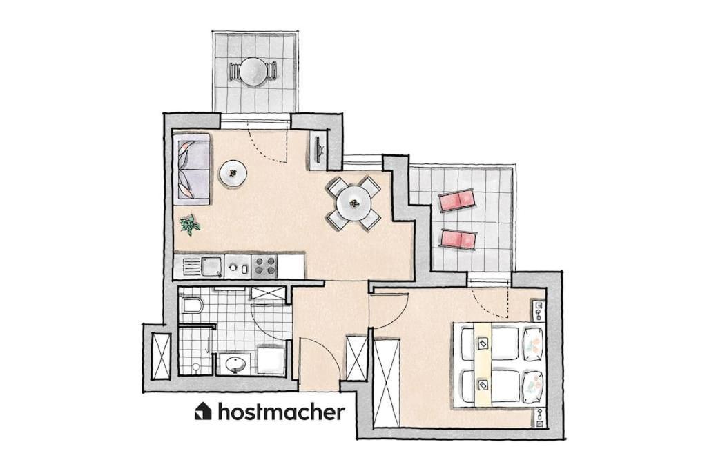 Sunny 1Br Home With Balcony By Hm Viena Exterior foto